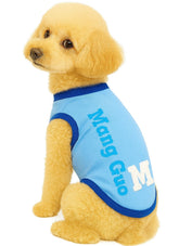 KUTKUT Drooling Small Pet Shirt | Breathable Cotton Sleeveless Shirt for ShishTzu, Maltese, Toy Poodle, Yorkie etc (Size: L, Chest Girth 45cm, Neck Girth 32 cm, Back Length 34 cm)